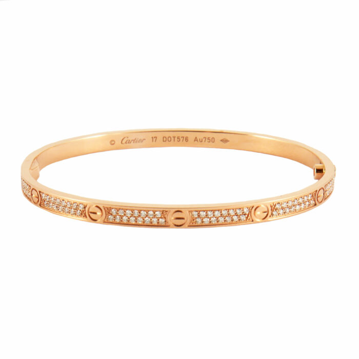 CARTIER - LOVE Bracelet Paved