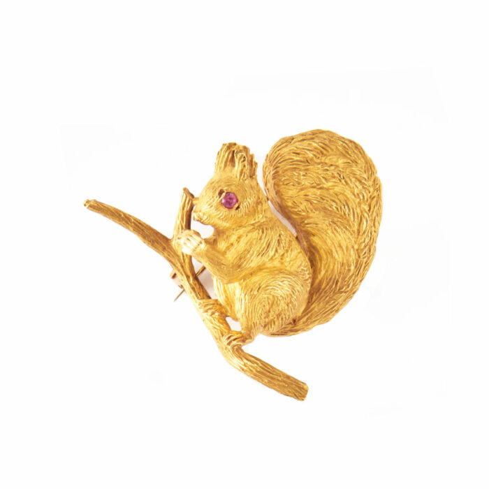 HERMÈS - Squirrel Brooch