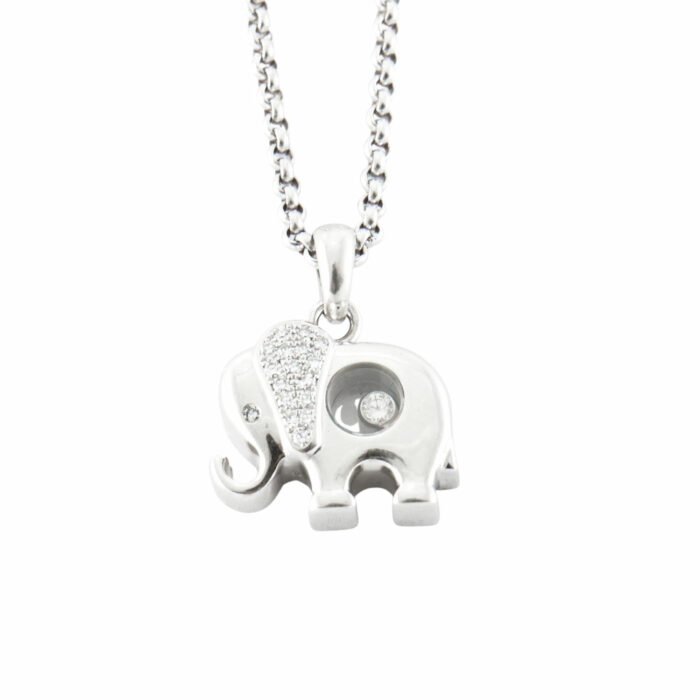 CHOPARD - Happy Diamonds Elephant Necklace