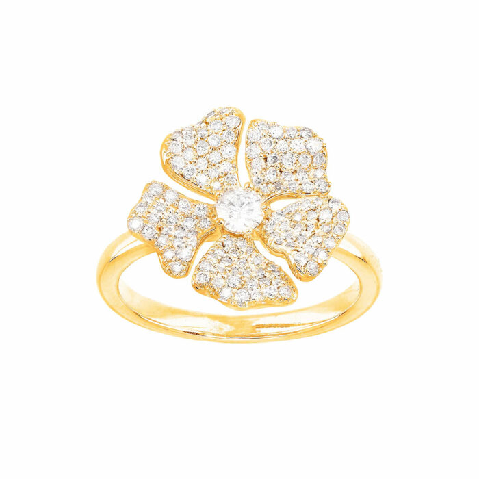 Diamond Flower Ring