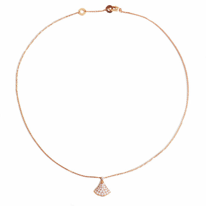 BULGARI – Divas Dream Necklace Rose Gold Diamond - Image 5