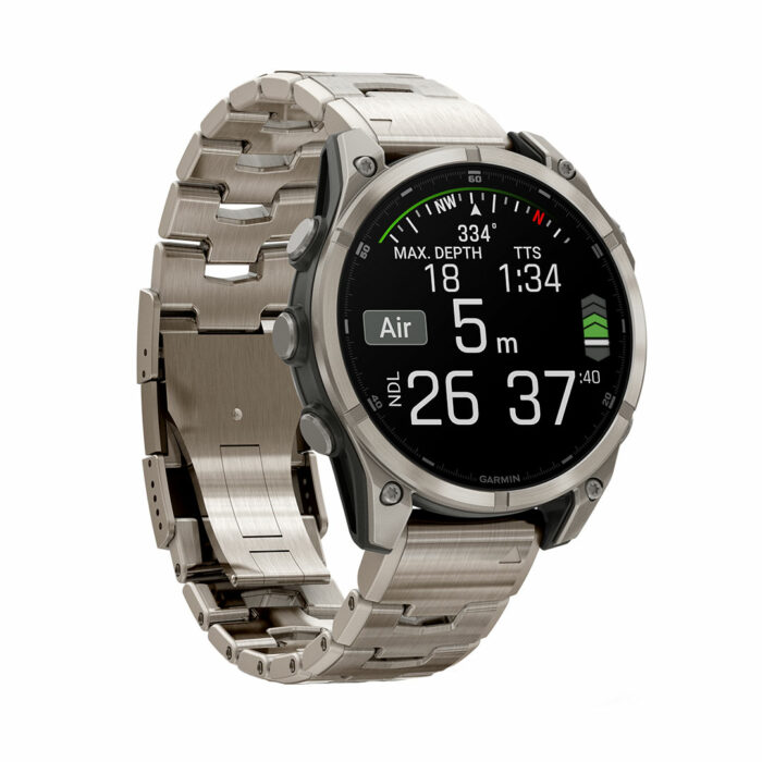 GARMIN - Fenix 8 Amoled Sapphire Titanium 47mm Watch